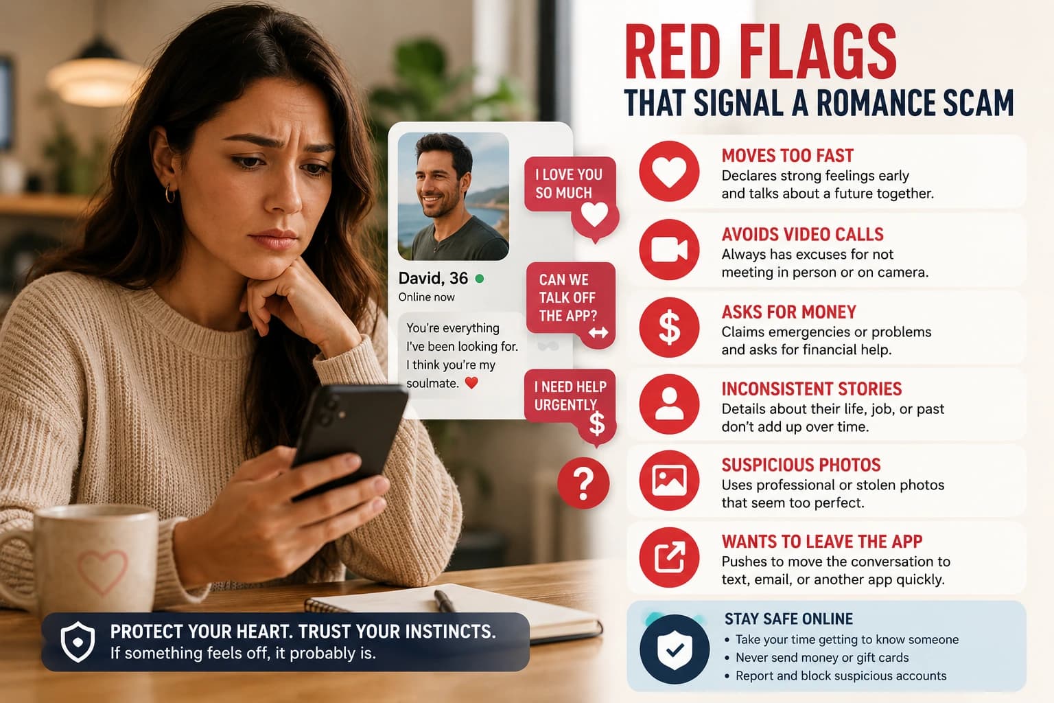 Red Flags That Signal a Romance Scam