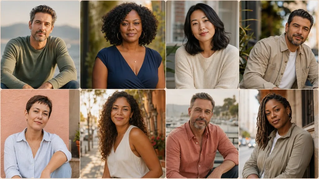 Diverse Meet Positives Dating Community Diverse adults representing the Meet Positives herpes and STD dating community.